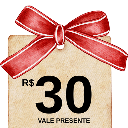 Vale Presente da OutfitBaby - de R$ 30 à R$ 1.000 - Presenteie quem você ama!